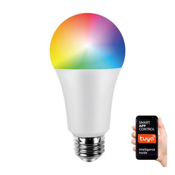 LED RGB Zatemnitvena žarnica A70 E27/11W/230V 2700-6500K Wi-Fi Tuya