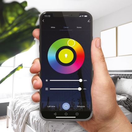 LED RGB Zatemnitvena žarnica A70 E27/11W/230V 2700-6500K Wi-Fi Tuya