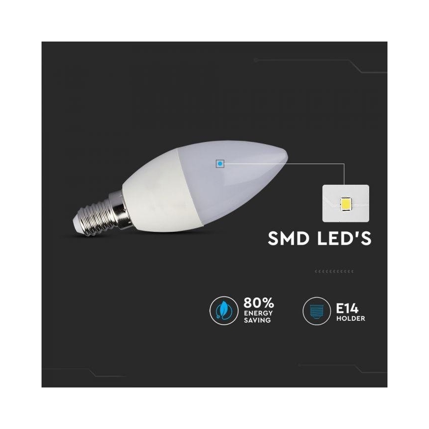 LED RGB Zatemnitvena žarnica E14/3,5W/230V 6400K + Daljinski upravljalnik