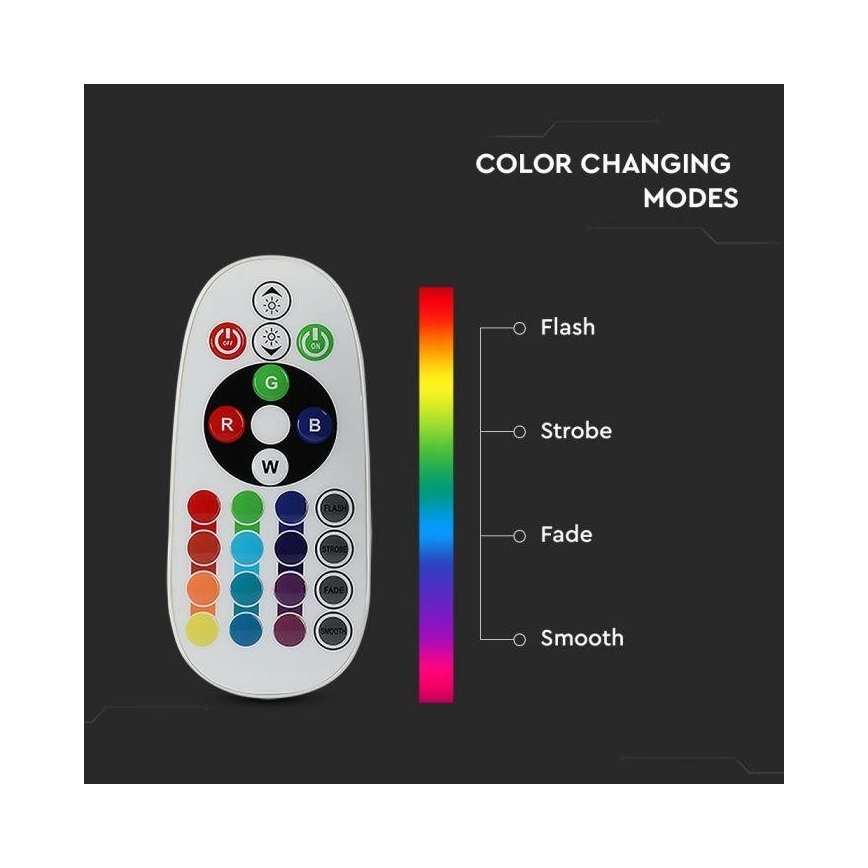 LED RGB Zatemnitvena žarnica E14/3,5W/230V 6400K + Daljinski upravljalnik
