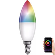 LED RGB Zatemnitvena žarnica GoSmart E14/4,8W/230V 2700-6500K Tuya