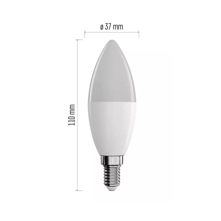 LED RGB Zatemnitvena žarnica GoSmart E14/4,8W/230V 2700-6500K Wi-Fi Tuya