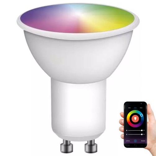 LED RGB Zatemnitvena žarnica GoSmart MR16 GU10/4,8W/230V 2700-6500K Wi-Fi Tuya