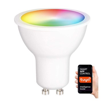 LED RGB Zatemnitvena žarnica GU10/5W/230V 2700-6500K Wi-Fi Tuya