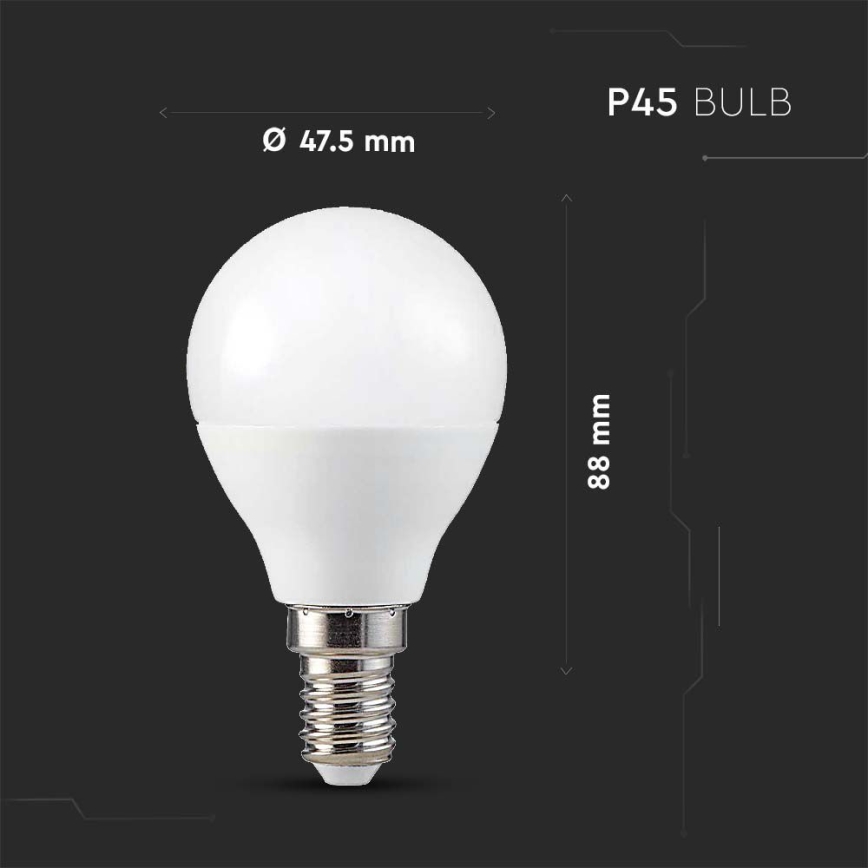 LED RGB Zatemnitvena žarnica P45 E14/4,8W/230V 3000K + Daljinski upravljalnik