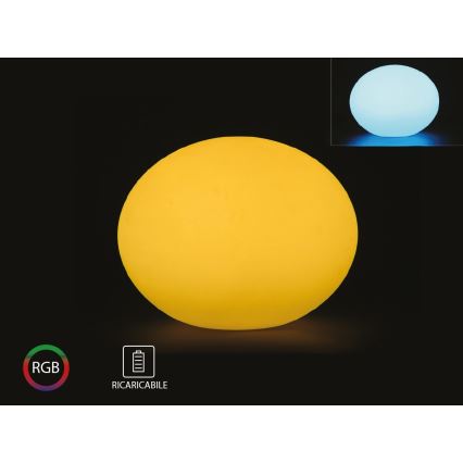 LED RGB Zatemnitvena zunanja svetilka LED/1W/230V 20cm IP67 + Daljinski upravljalnik