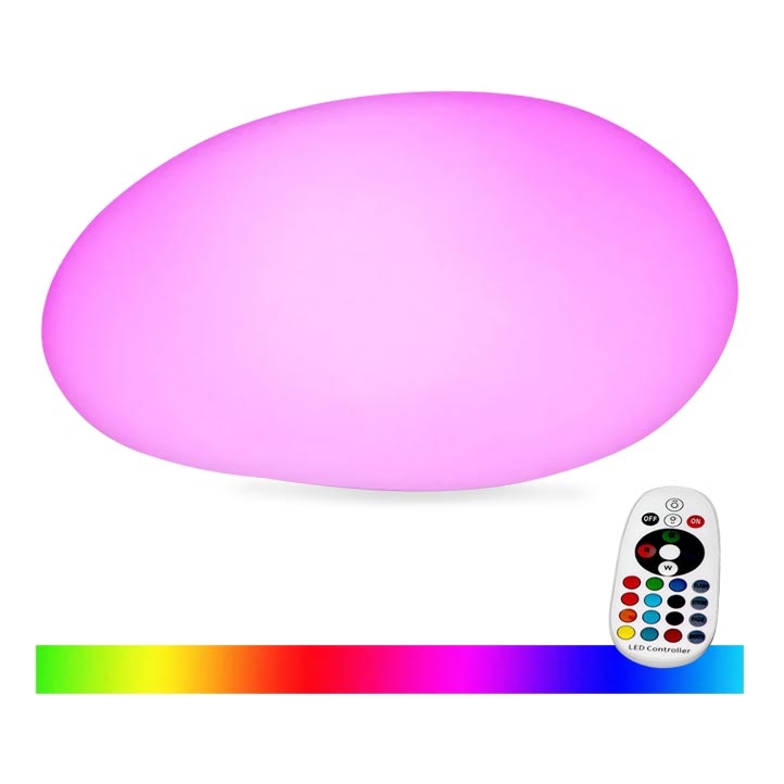 LED RGB Zatemnitvena zunanja svetilka LED/1W/230V 28cm IP67 + Daljinski upravljalnik