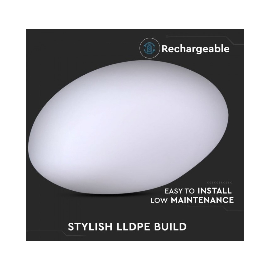 LED RGB Zatemnitvena zunanja svetilka LED/1W/230V 28cm IP67 + Daljinski upravljalnik