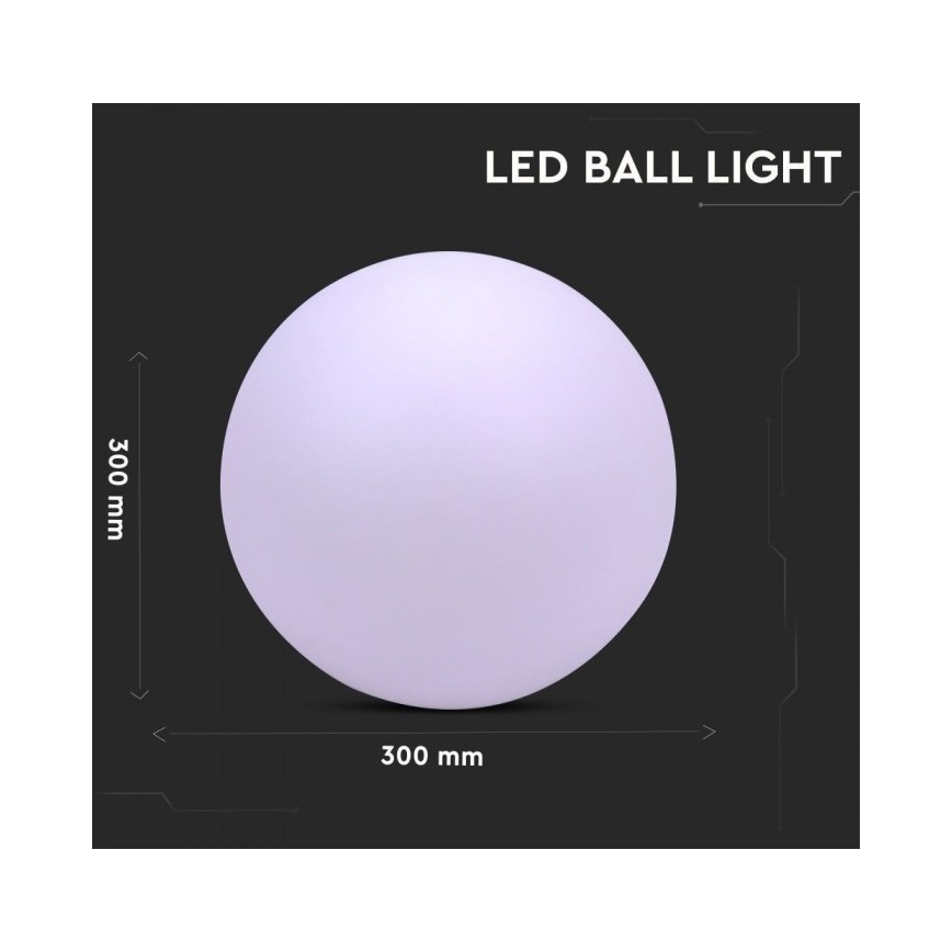 LED RGB Zatemnitvena zunanja svetilka LED/1W/230V 30cm IP67