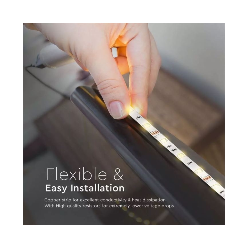 LED RGB Zatemnitveni trak 2x5m LED/48W/230V + Daljinski upravljalnik