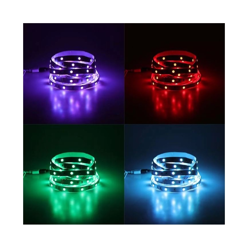 LED RGB Zatemnitveni trak 2x5m LED/48W/230V + Daljinski upravljalnik