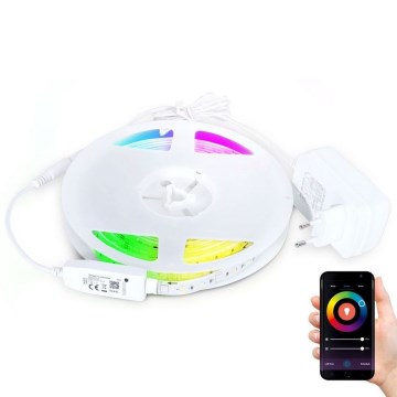 LED RGB Zatemnitveni trak LED/24W/230V 5m 3000-6000K Wi-Fi Tuya