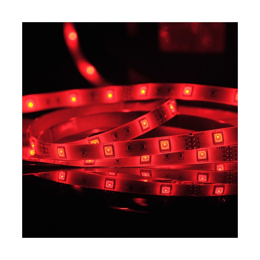 LED RGB Zatemnitveni zunanji trak 5m LED/14W/12V IP65 + Daljinski upravljalnik