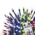 LED RGB Zunanja božična veriga 120xLED/72 načinov 15m IP44 + Daljinski upravljalnik