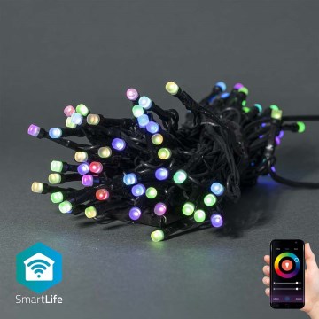 LED RGB zunanji božični niz 42xLED/8 funkcij 8m IP65 Wi-Fi Tuya