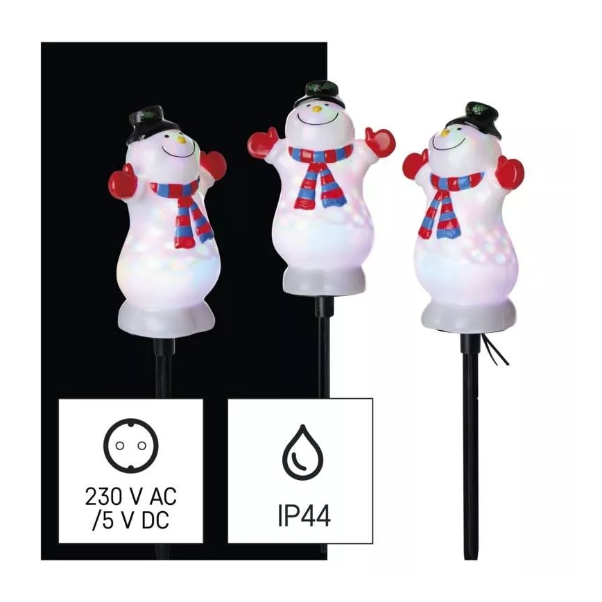 LED RGB Zunanji božični okrasek LED/5W/5/230V IP44