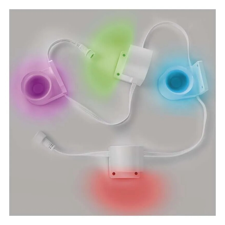 LED RGBIC+CCT Dekorativna veriga z reflektorji GoSmart - dodatek 4xLED/7W/230V 85 cm Wi-Fi Tuya
