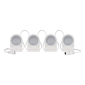 LED RGBIC+CCT Dekorativna veriga z reflektorji GoSmart - dodatek 4xLED/7W/230V 85 cm Wi-Fi Tuya