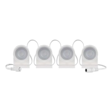 LED RGBIC+CCT Okrasna veriga z spotlighting GoSmart - dodatek 4xLED/7W/230V 85 cm Wi-Fi Tuya