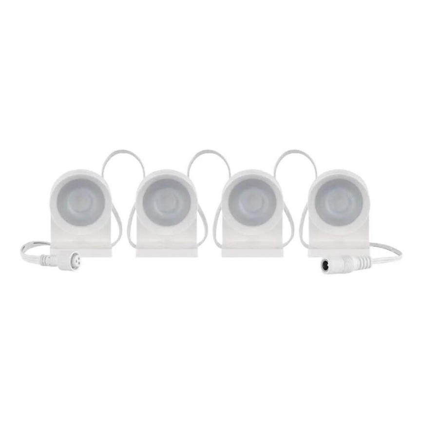 LED RGBIC+CCT Okrasna veriga z spotlighting GoSmart - dodatek 4xLED/7W/230V 85 cm Wi-Fi Tuya