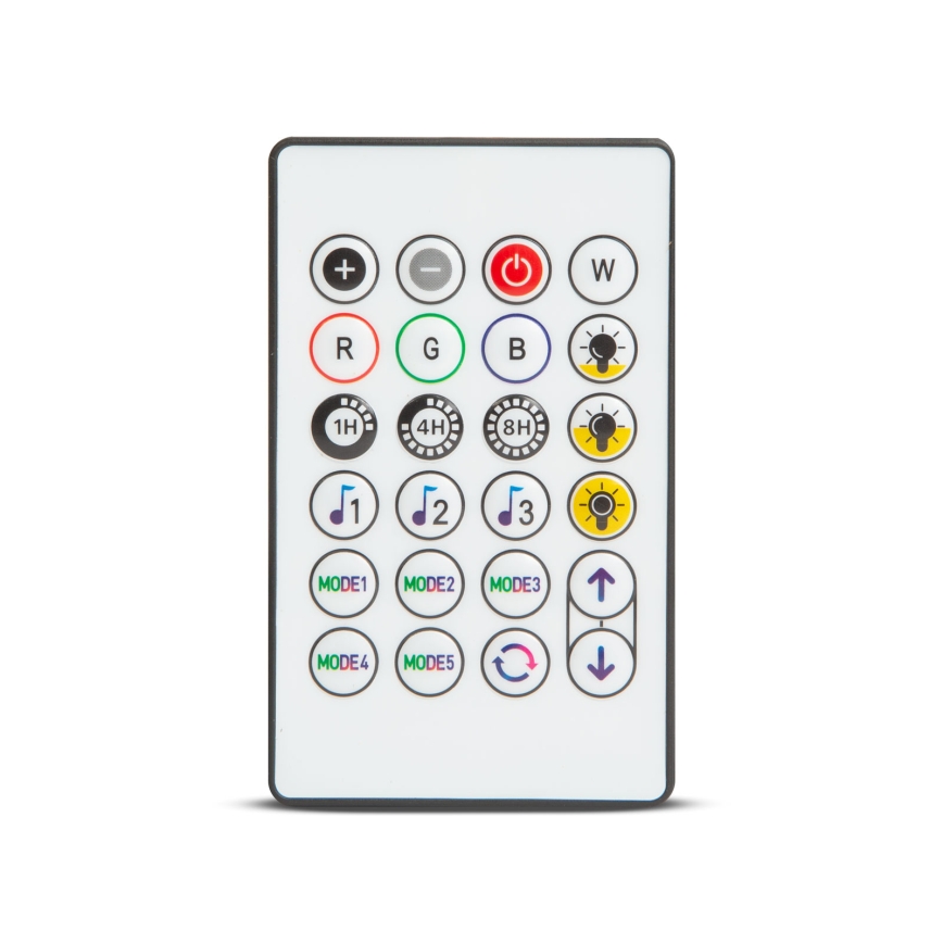 LED RGBIC zatemljiv sončni niz 15xLED/1,3W/3,7/5V 2200 mAh 8 m IP65 črna + daljinski upravljalnik