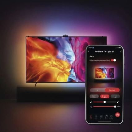 LED RGBIC Trak za TV GoSmart LED/24W/230V 65“