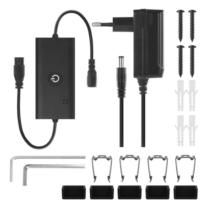 LED RGBIC Zatemnitvena talna svetilka GoSmart LED/20W/230V 2700K Wi-Fi Tuya
