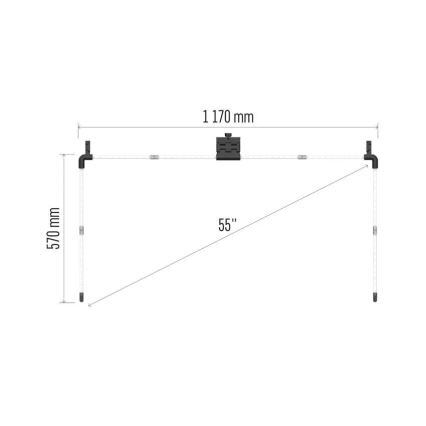 LED RGBIC Zatemnitveni trak za TV GoSmart LED/24W/230V 55“