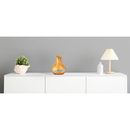 LED RGBW Aroma difuzor in vlažilec zraka LED/230V 500 ml Wi-Fi + Daljinski upravljalnik