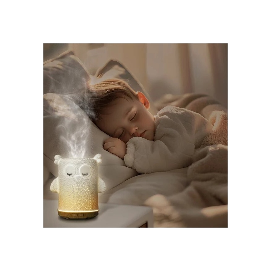 LED RGBW Aroma difuzor LED/8W/230V 100 ml sova