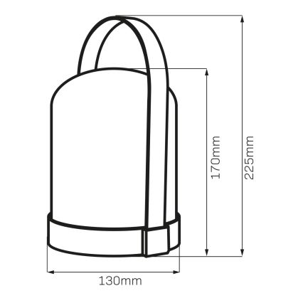 LED RGBW Dekorativna namizna svetilka MINORKA LED/0,3W/4,5V 3xAA