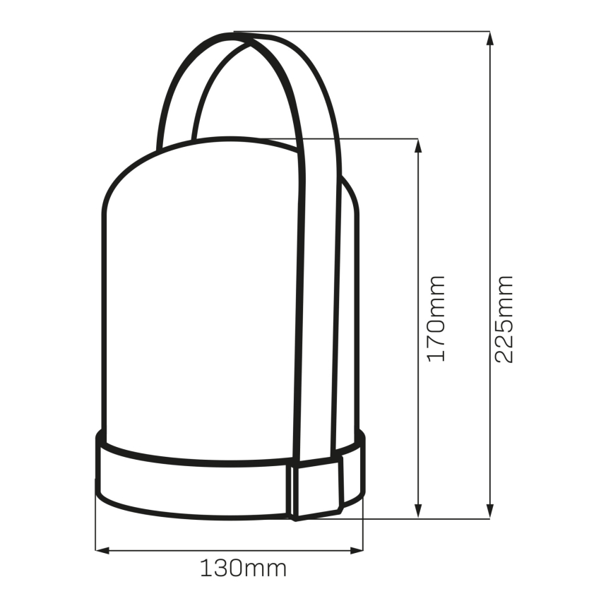 LED RGBW Dekorativna namizna svetilka MINORKA LED/0,3W/4,5V 3xAA