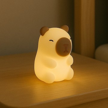 LED RGBW otroška nočna lučka na dotik, z nastavljivo svetlostjo in možnostjo polnjenja KAPYBARA LED/0,45W/5V 800 mAh