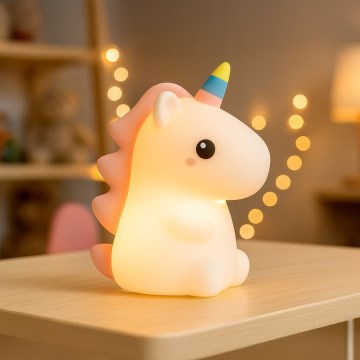 LED RGBW polnilna otroška nočna lučka na dotik, z nastavljivo svetlostjo UNICORN LED/1W/5V 1200 mAh