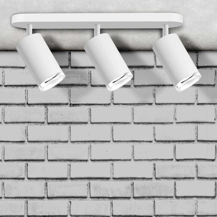 LED RGBW Priklopna svetilka TURYN 3xGU10/6,5W/230V 2700-6500K Wi-Fi IP44 bela