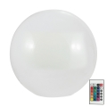 LED RGBW Solarna svetilka BALL LED/1,2V pr. 40 cm IP65 + Daljinski upravljalnik