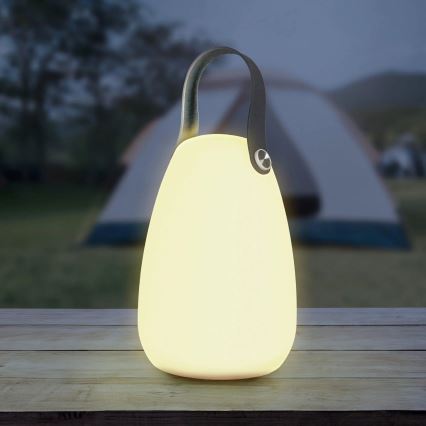 LED RGBW Solarna svetilka CANARIA LED/2W/1,2V 400 mAh IP44 bela