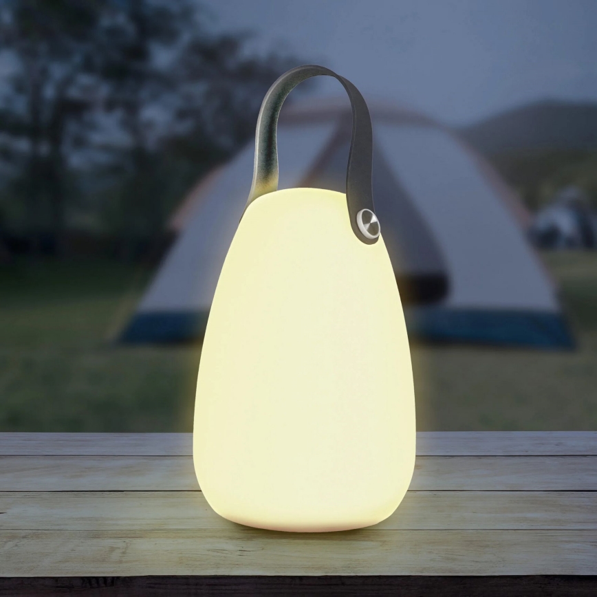 LED RGBW Solarna svetilka CANARIA LED/2W/1,2V 400 mAh IP44 bela