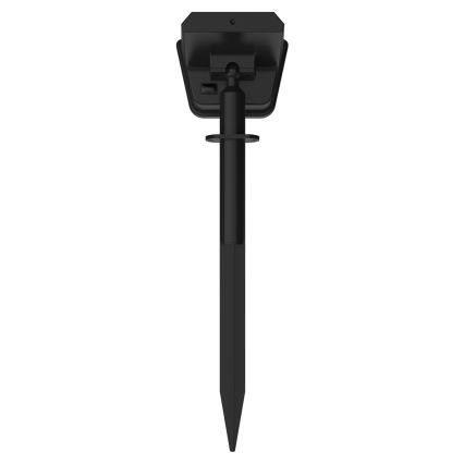 LED RGBW Solarna svetilka s senzorjem LED/3,7V IP54 1200 mAh črna
