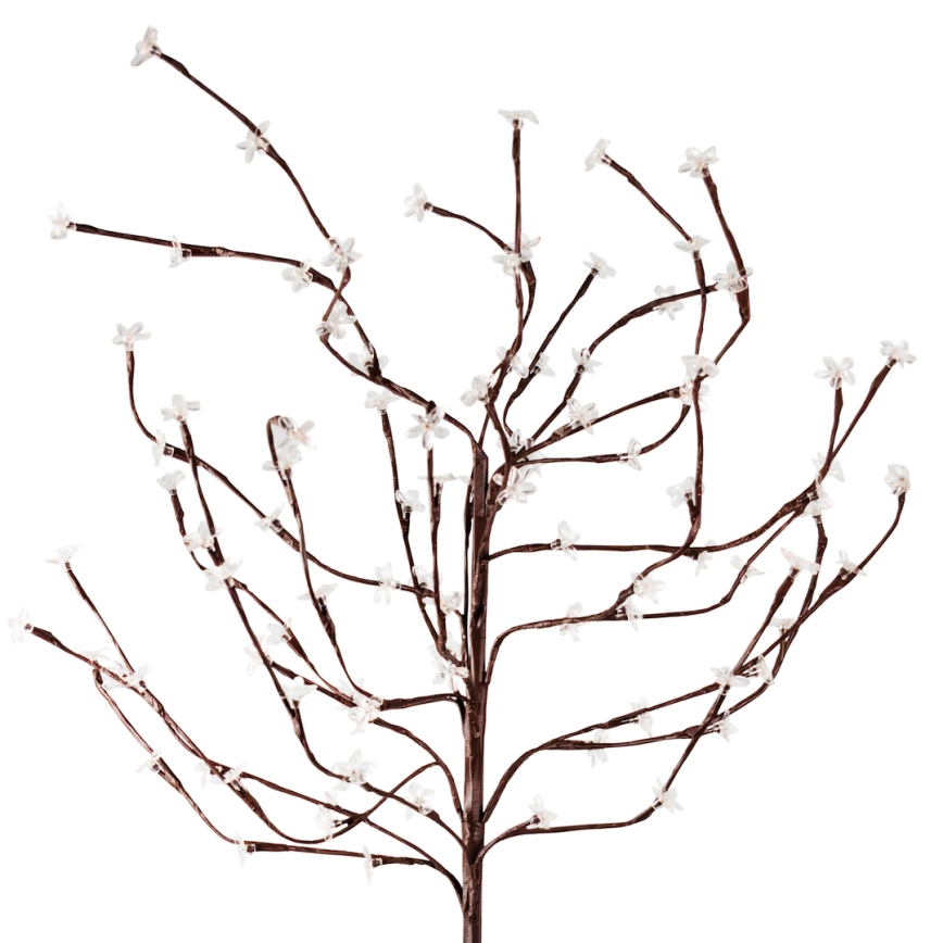 LED RGBW Solarna svetilka TREE LED/0,1W/1,2V 600 mAh IP44 rjava
