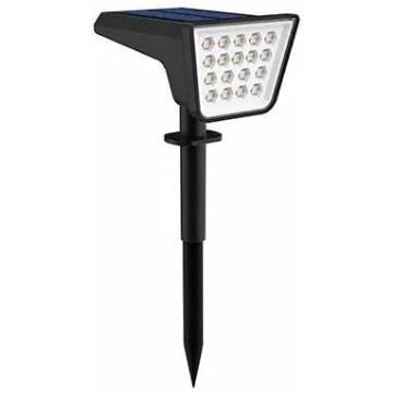 LED RGBW sončna svetilka s senzorjem LED/3,7V IP54 1200 mAh črna