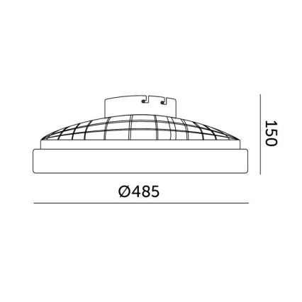 LED RGBW zatemnjivo stropno svetilo z ventilatorjem VENTELUX LED/48W/230V 3000/4000/6500K, premer 48,5 cm, črna + daljinski upravljalnik