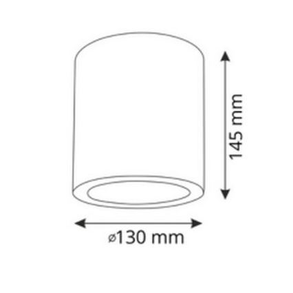 LED RGBW zatemnljiva točkovna svetilka JUPITER 1xE27/6,5W/230V 2700-6500K Wi-Fi premer 13 cm črna