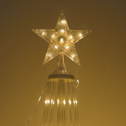 LED RGBW zatemnjiva zunanja božična dekoracija LED/4W/230V 180 cm IP44 smreka + daljinski upravljalnik