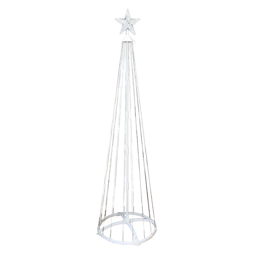 LED RGBW zatemnjiva zunanja božična dekoracija LED/4W/230V 180 cm IP44 smreka + daljinski upravljalnik