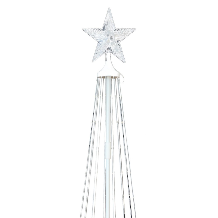 LED RGBW zatemnjiva zunanja božična dekoracija LED/4W/230V 180 cm IP44 smreka + daljinski upravljalnik