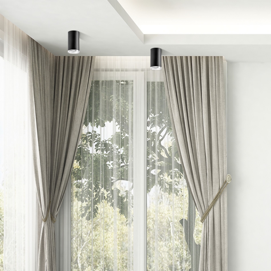 LED RGBW zatemnljivo kopalniško točkovno svetilo TURYN 1xGU10/6,5W/230V 2700-6500K Wi-Fi IP44 črno