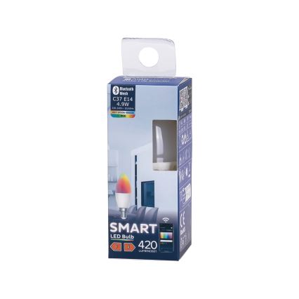 LED RGBW Zatemnitvena žarnica C37 E14/4,9W/230V 2700-6500K - Aigostar
