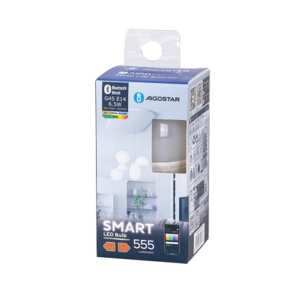 LED RGBW Zatemnitvena žarnica G45 E14/6,5W/230V 2700-6500K - Aigostar
