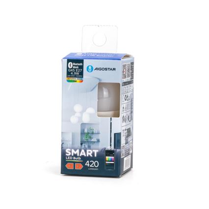 LED RGBW Zatemnitvena žarnica MESH Smart G45 E27/4,9W/230V 2700-6500K - Aigostar